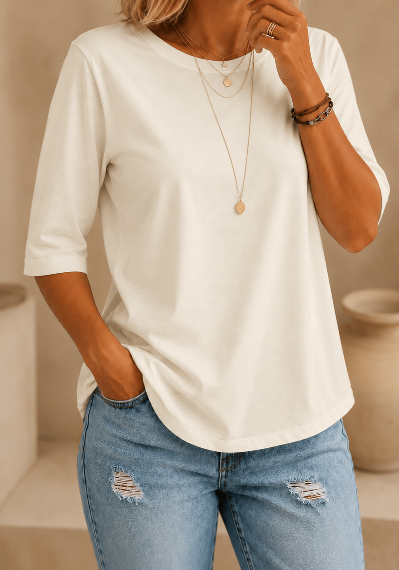 Calvera | Essential Comfort Tee Petite – J&R CAD